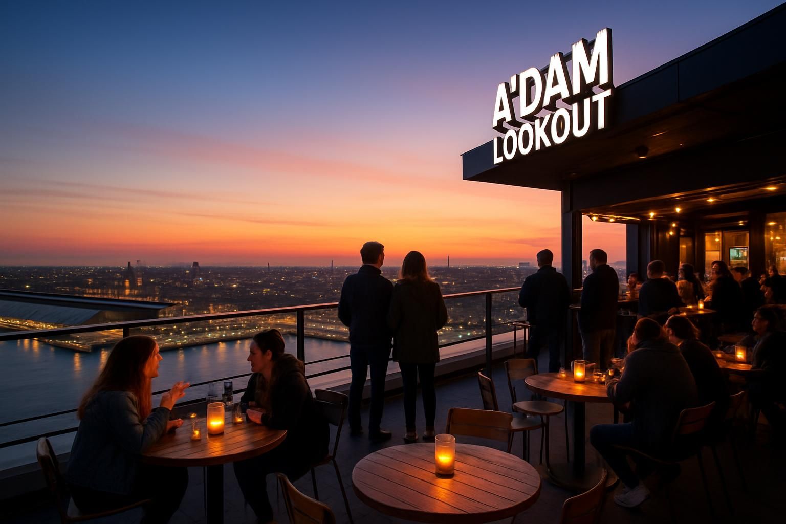 réservez vos billets pour a'dam lookout amsterdam et profitez d'une vue panoramique spectaculaire depuis le point de vue le plus haut de la ville. une expérience incontournable à amsterdam !