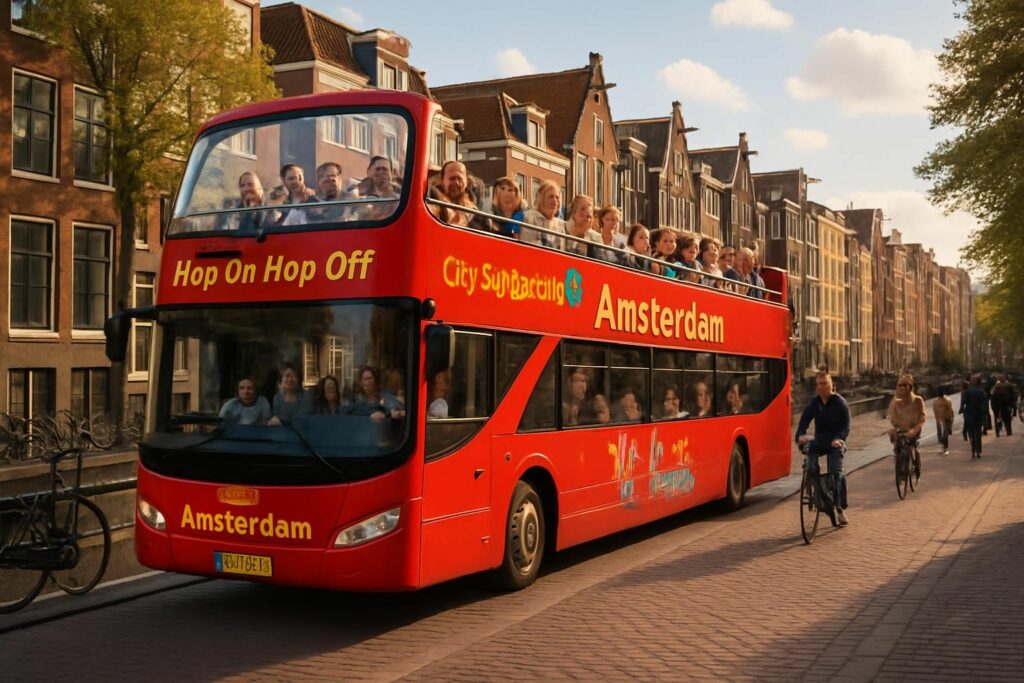 découvrez amsterdam à votre rythme avec nos billets hop-on hop-off. explorez les circuits touristiques incontournables en bus, en toute liberté et confort.