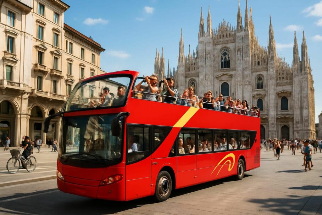 découvrez milan à votre rythme avec nos billets hop-on hop-off. explorez les sites incontournables de la ville grâce à nos circuits touristiques en bus pratiques et flexibles.