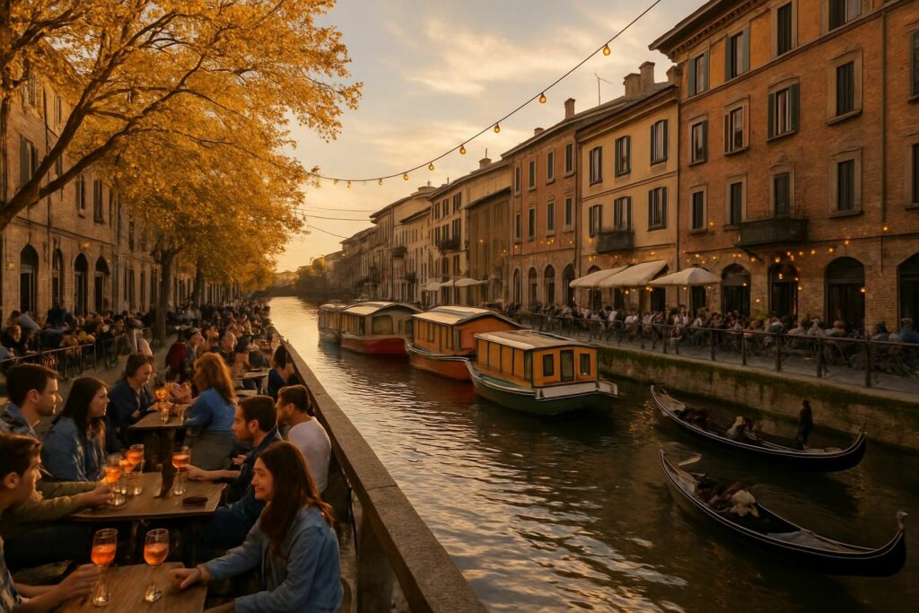 découvrez navigli à milan, le quartier emblématique des canaux où se mêlent balades pittoresques, bars animés et ambiance conviviale pour des moments inoubliables.