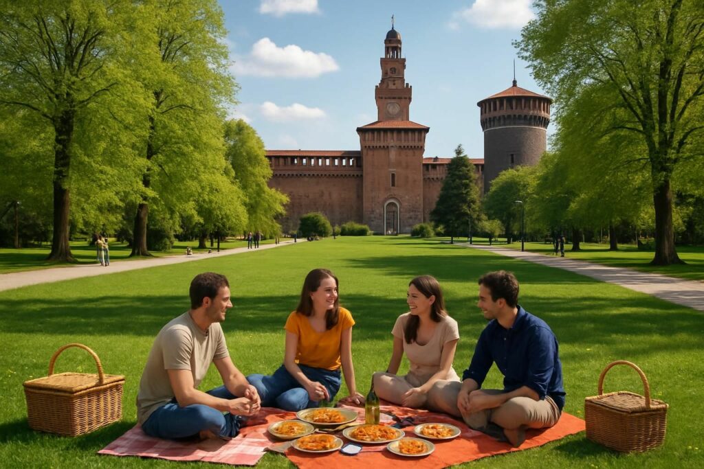 découvrez le parco sempione à milan : un lieu idéal pour des balades paisibles, la visite de châteaux historiques et des moments conviviaux de pique-nique en plein cœur de la ville.